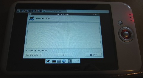 Default XFCE4 on my M001 tablet