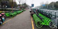 Rows of U-Bicycles